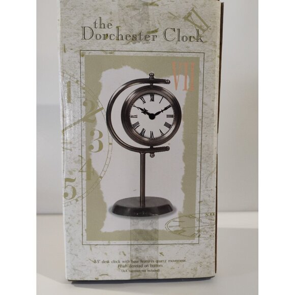 New View The Dorchester Clock 8.5'' Desk Clock With Base Features Quartz - Picture 9 of 16